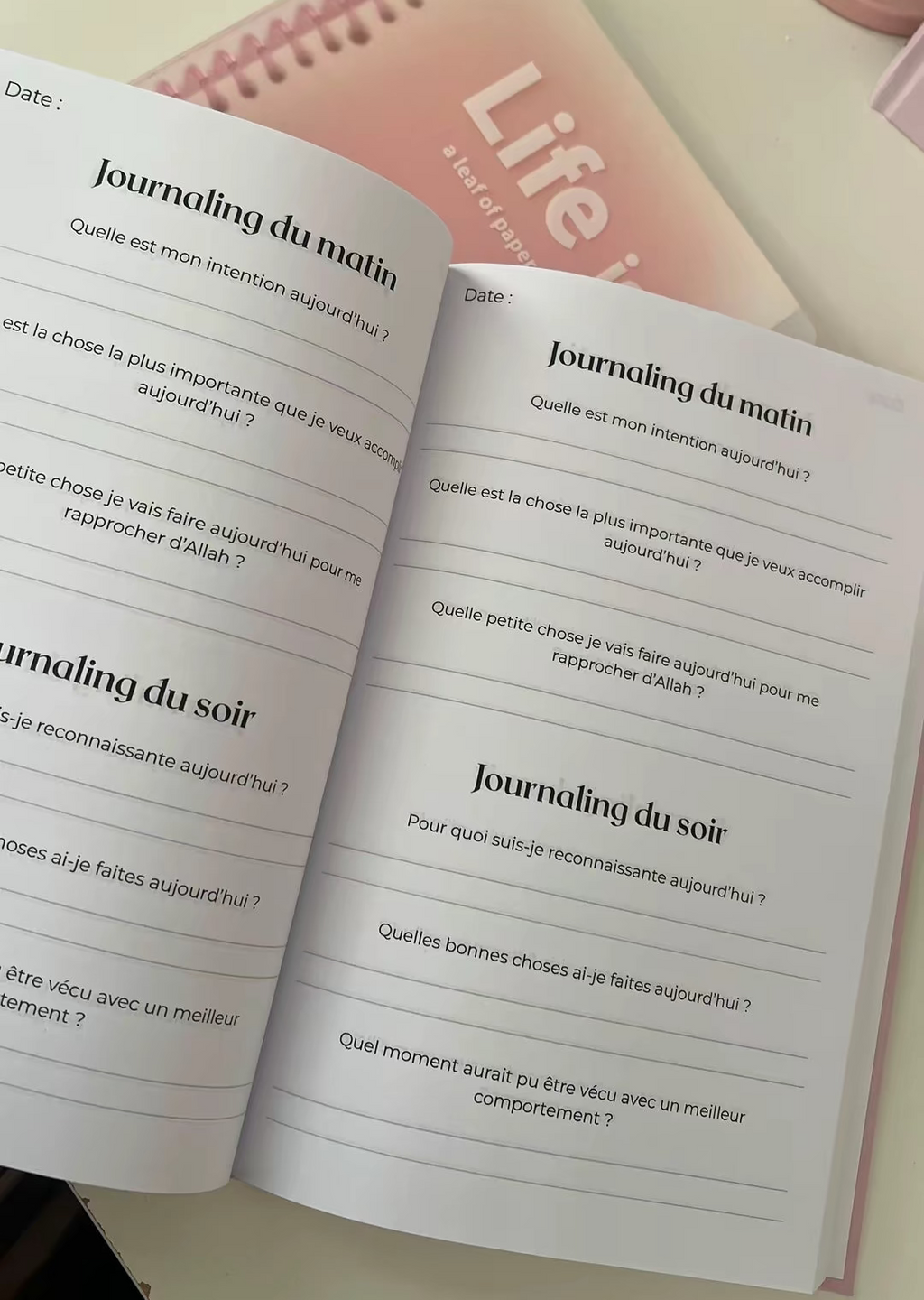 Journaling d'une Muslimah