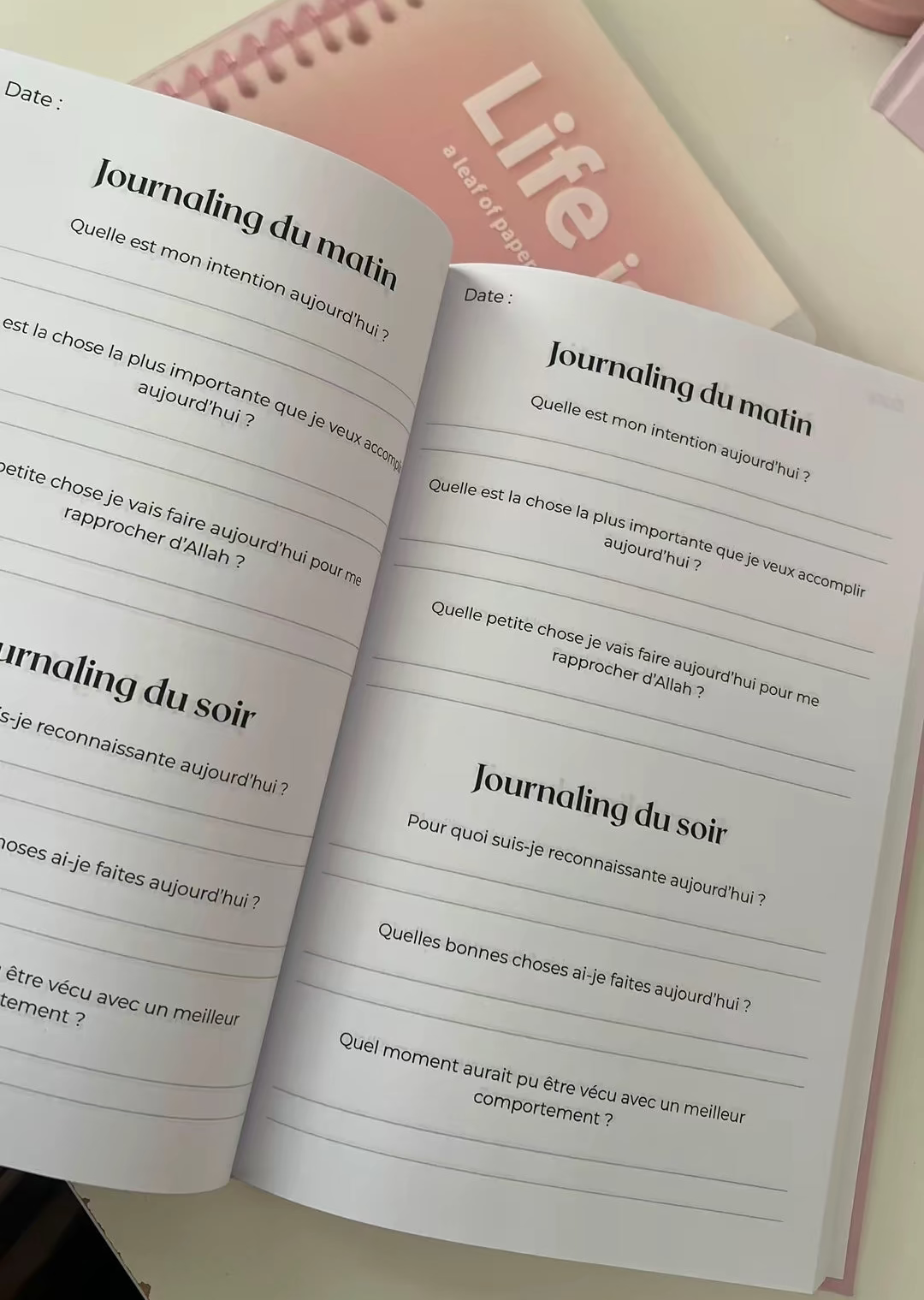 Journaling d'une Muslimah